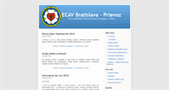 Desktop Screenshot of ecavprievoz.sk